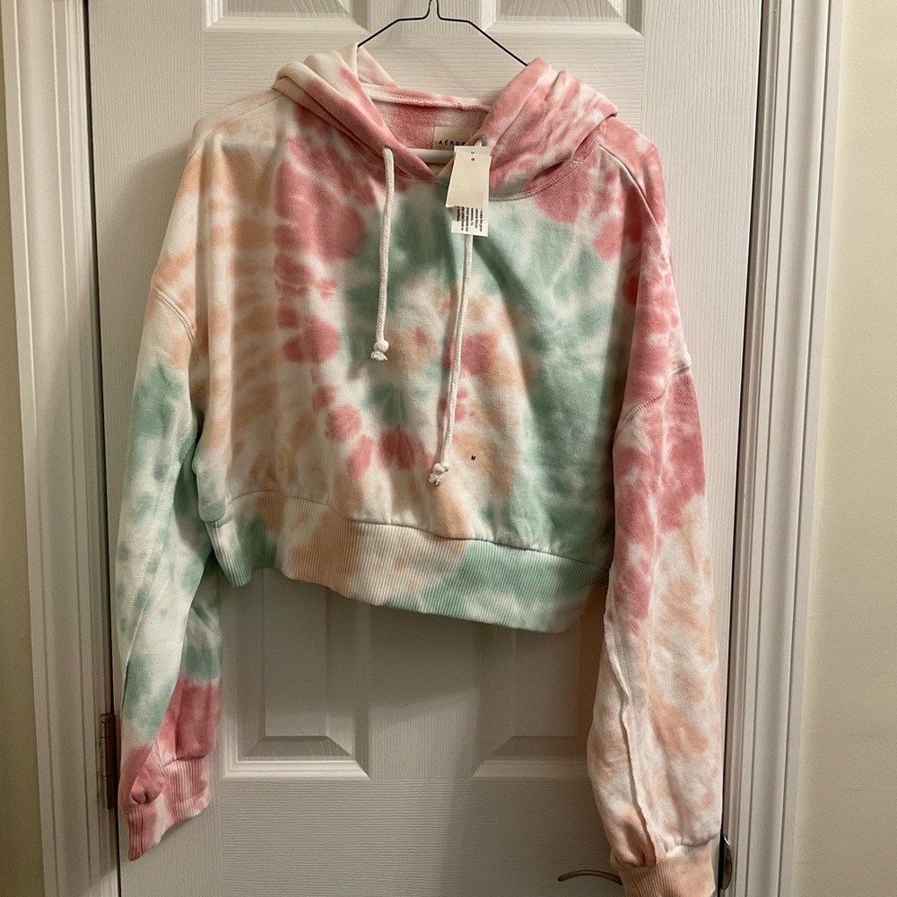 Aeropostale oversized crop the dye hoodie